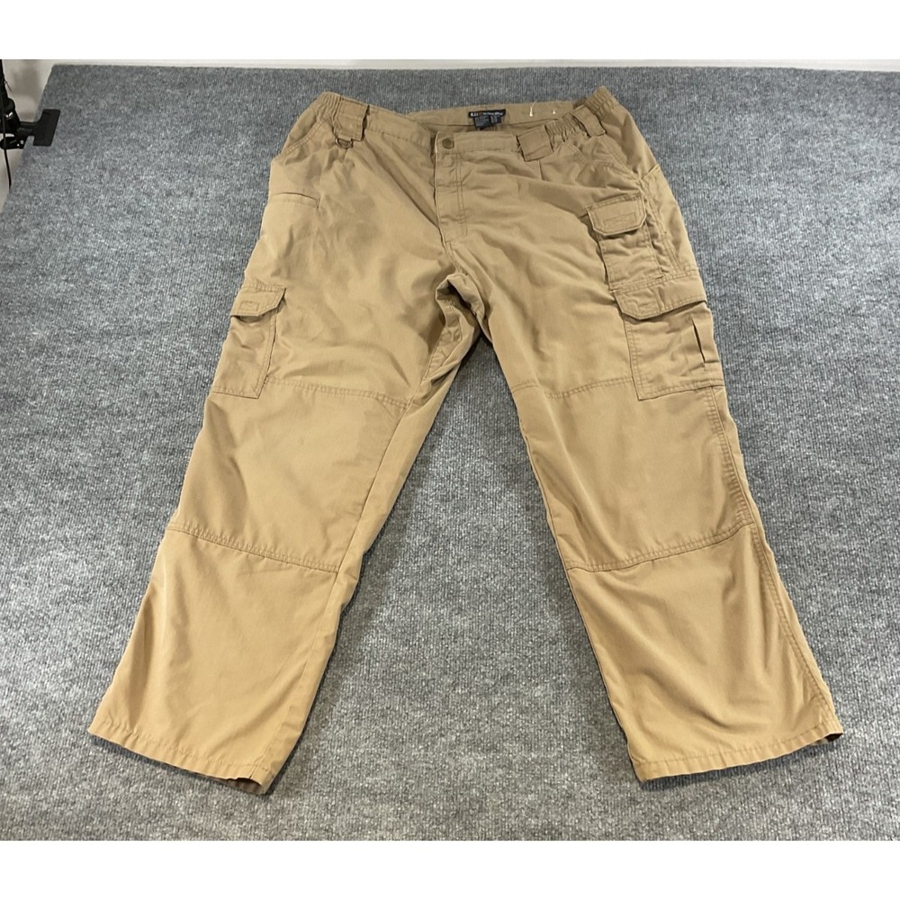 5.11 Tactical Pants Mens 40x30 Khaki Cargo Utility Work Hiking Ripstop Outdoor T